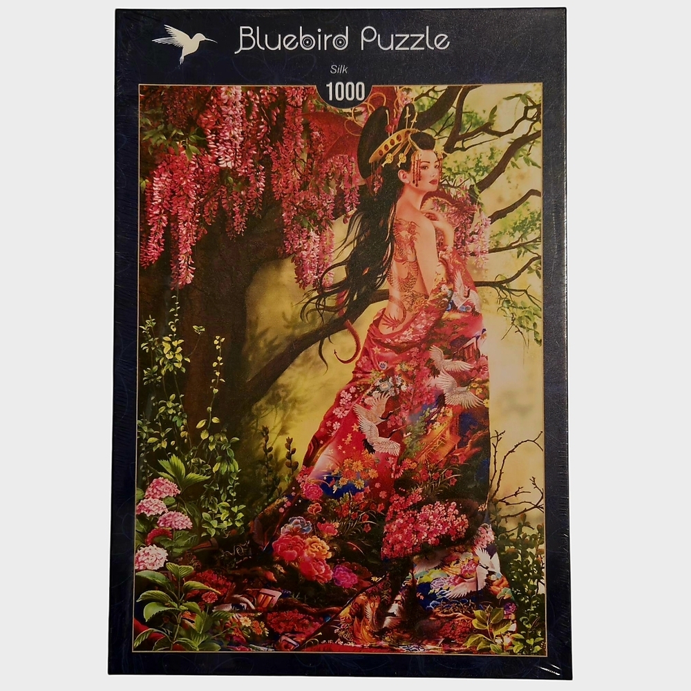 Sealed Gorgeous 1000-Piece Bluebird Puzzle - Asian Beauty, Silk Series‎ France